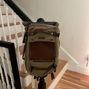 WITZMAN Carry on Vintage Travel Duffel Backpack